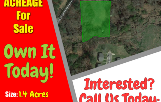 1.4 Acres in Benson, Yours for $58,500 Buildable Lot!– JOHN-946A33FD