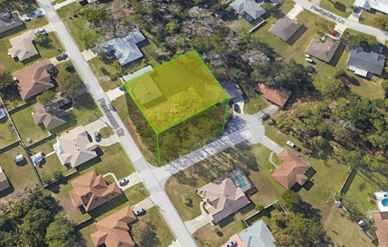 High & Dry 0.29 Acres Corner Residential Lot in Palm Coast, Below Market Value! – Flagler-745